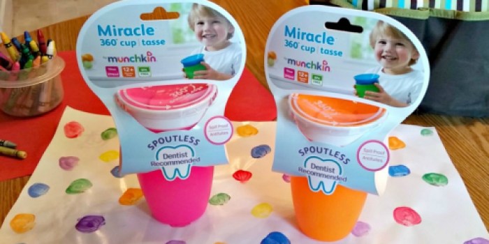 Munchkin Miracle 360 Sippy Cup 2-Pack Only $6.52 (Just $3.26 Per Cup)