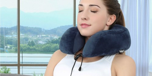 Amazon: Naipo Memory Foam Neck Pillow w/ Cooling Gel Only $11.99 (Regularly $19.99)