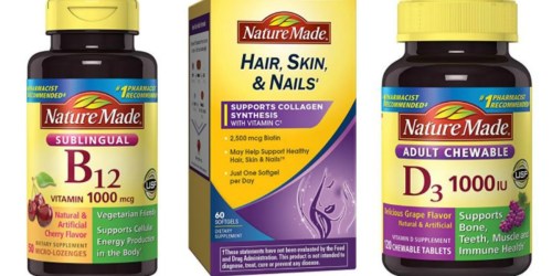 Amazon: Nature Made B-12 Vitamins 50 Count Bottle Only $3.02 Shipped + MORE