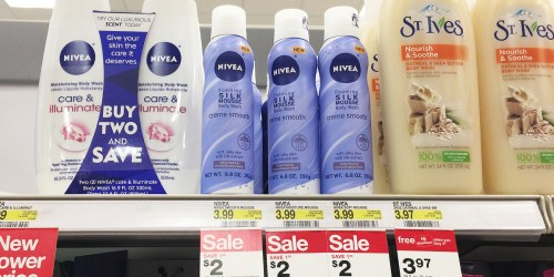 Target: Nivea Silk Mousse Body Wash Only $2 (Regularly $4+) – No Coupons Needed