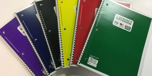WOW! 1-Subject Notebooks Only 25¢ Each On Walmart.com