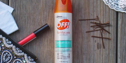 Three New OFF! Coupons = 6 Oz Spray Just $3.49 at Walgreens (Reg. $7.49+)