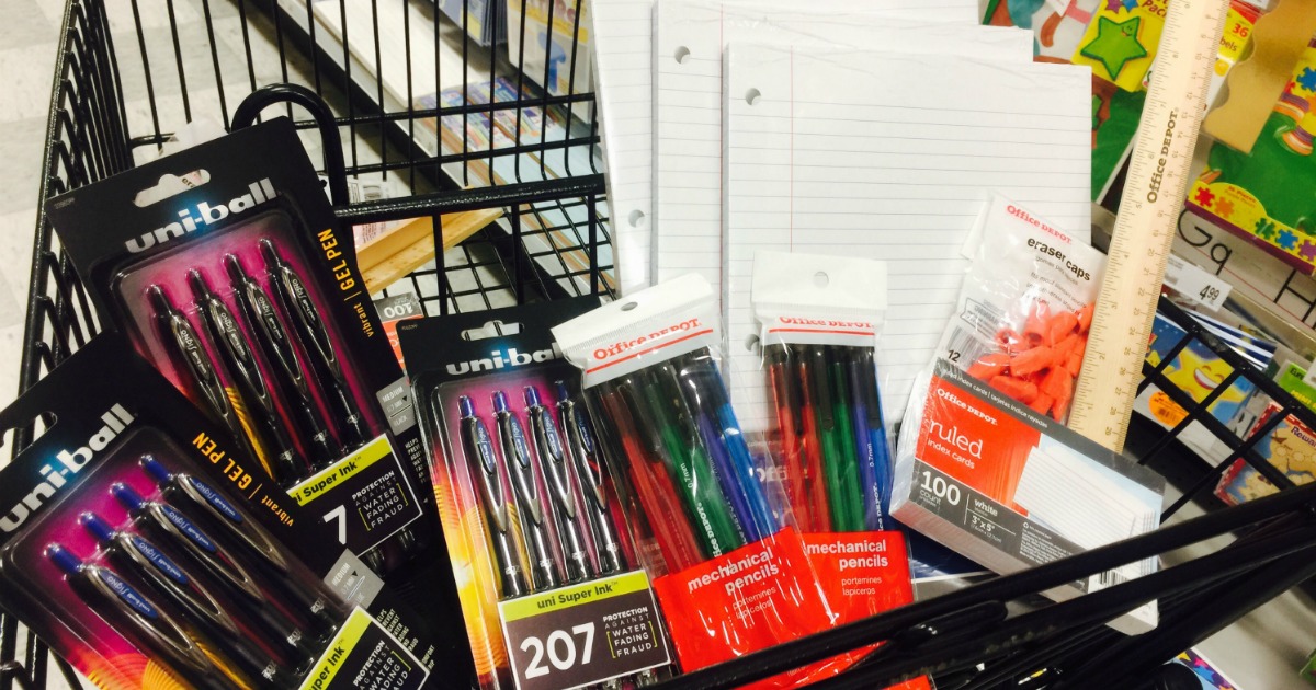 Office Depot/OfficeMax Score 11 School Supply Items For Around 5 (30+ Value!)