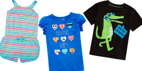 JCPenney: Okie Dokie Kid’s Shorts, Tees & Rompers Only $2.79 Each (Regularly $12)