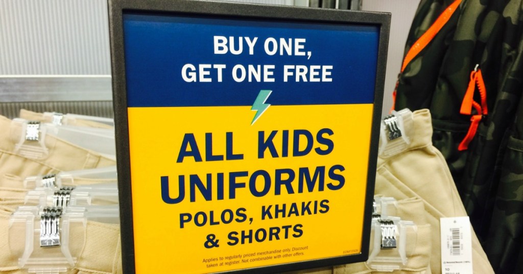 Thanks Old Navy for the AWESOME School Uniform Sale!