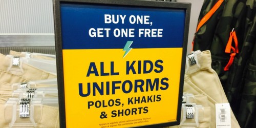 Thanks Old Navy for the AWESOME School Uniform Sale!