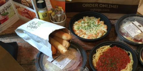 *HOT* Score TWO Olive Garden Entrees, Soup/Salad, & 2 Breadsticks for ONLY $12.99