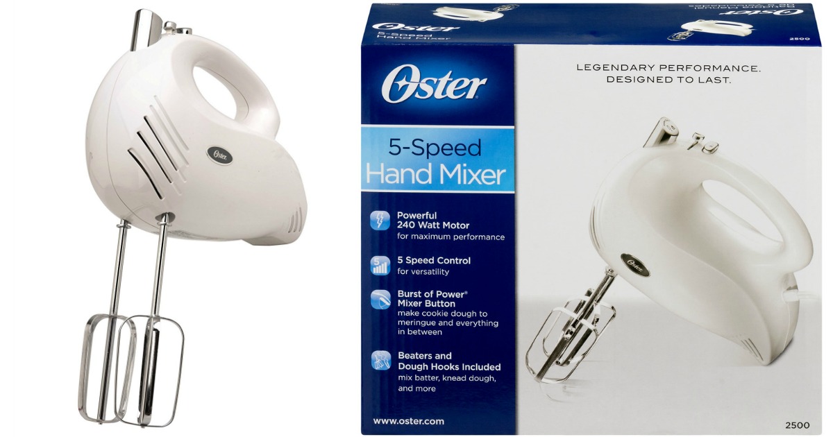Oster Inspire 5Speed Hand Mixer Only 8.54 (Great Gift for Newlyweds)