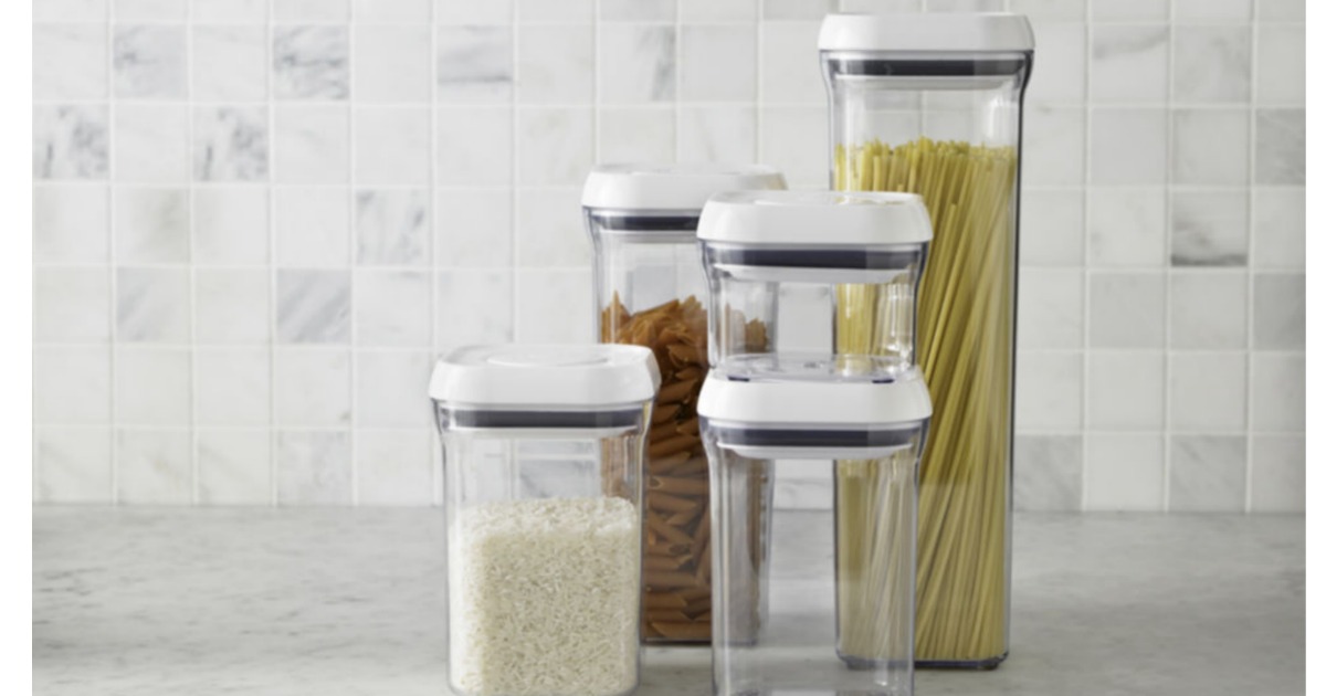 OXO POP Containers 5-piece Set containing dry goods