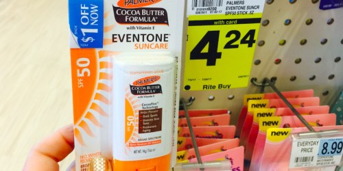 Rite Aid: Palmer’s Sunscreen Stick Only $2.24 (Regularly $5) – Just Use Digital Coupon