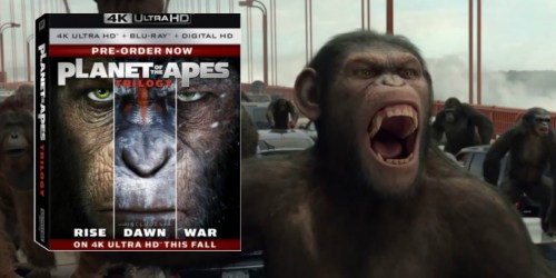 Target: Pre-Order Planet Of The Apes Triology 4K/Blu-ray/DVD + Digital Only $49.99 Shipped