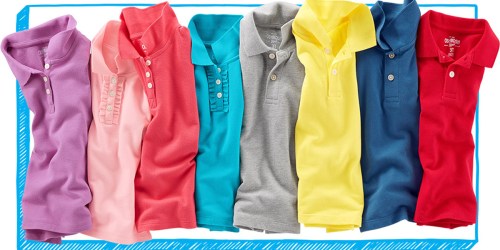 OshKosh Kids Uniform Polo Shirts & Tees ONLY $5 Each (Regularly $18) + Free Shipping Promo