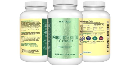 Amazon: Natrogix Probiotic Supplements 60-Count Bottle Only $8.50 (Regularly $19.99)
