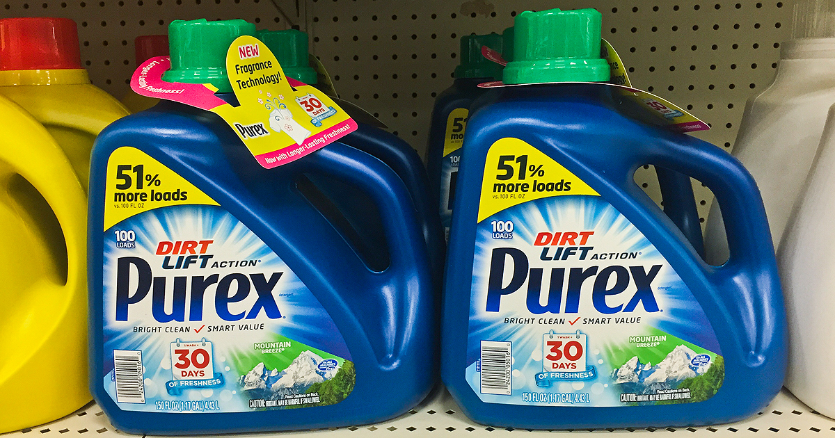 Target: Purex HUGE 128oz Laundry Detergent Only $4 Each After Ibotta