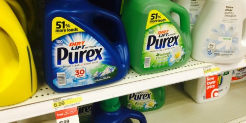 $2/2 Purex Laundry Detergent Coupon = 100 Load Bottles Just $4.66 Each at Target (After Gift Card)