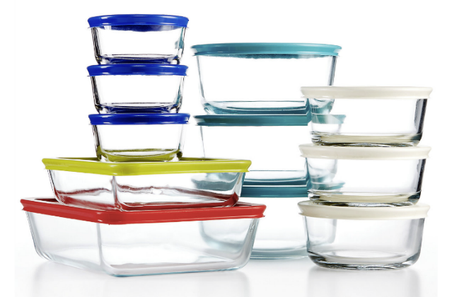 pyrex 22 piece food storage