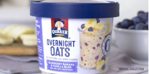Kroger & Affiliates: FREE Quaker Overnight Oats eCoupon (Must Download Today)