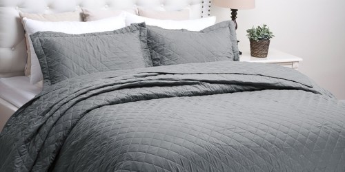 Amazon: Bedsure Solid Patterned Quilt Set As Low As $22.49 Shipped – Fantastic Reviews