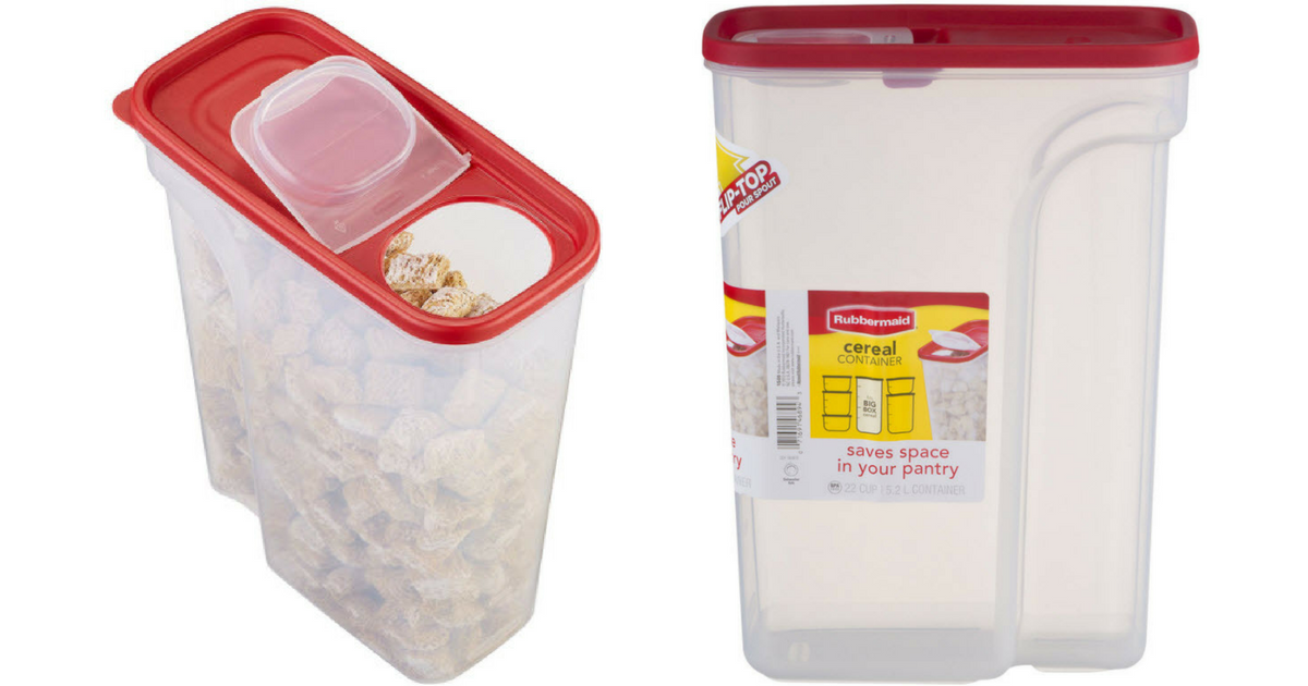 rubbermaid brilliance cereal container