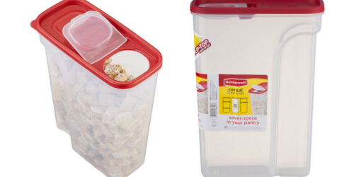 Goodbye Stale Cereal! Rubbermaid 22-Cup Cereal Container ONLY $3.99