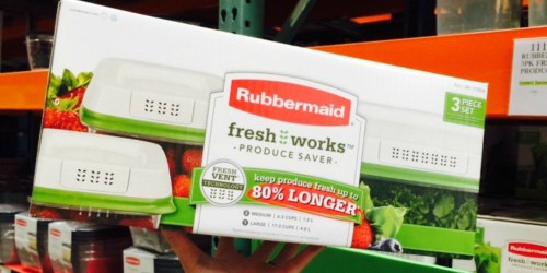 Costco: Rubbermaid FreshWorks Produce Saver 3-Pc Food Set Only $13.99 (In-Store Only)