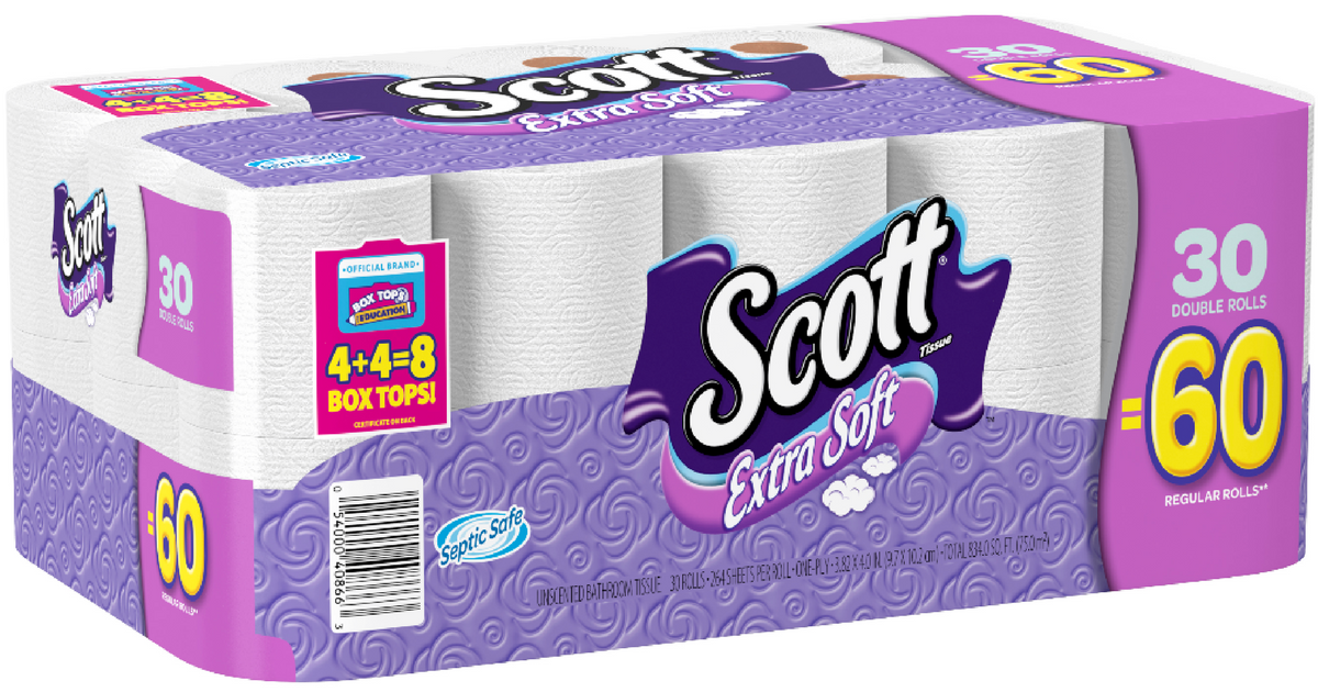 Scott Extra Walmart.com: Scott Extra Soft Bath Tissue 30 Double Rolls Only $10.12 ...