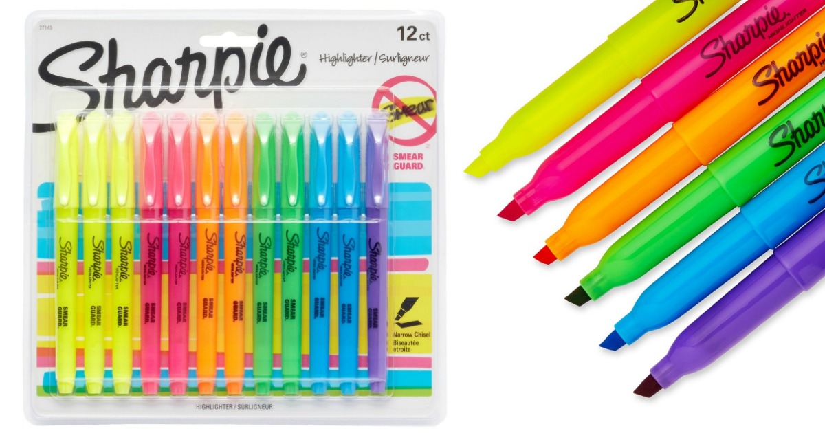 Sharpie Highlighters 12 Count Pack Only 4.97 (Ships w/ 25+ Order!)