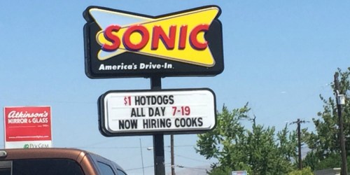 Sonic Drive-In Fans! Score a Hot Dog AND Slush for Just $1 (7/19 ONLY)