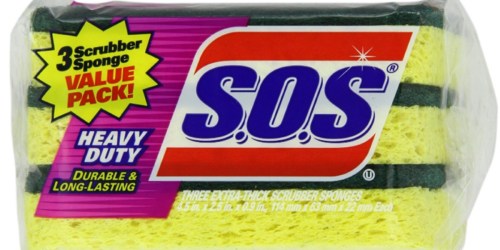 Walmart: S.O.S. Heavy Duty Scrubber Sponges 24-Pack Just $10.53 (Only 24¢ Each)