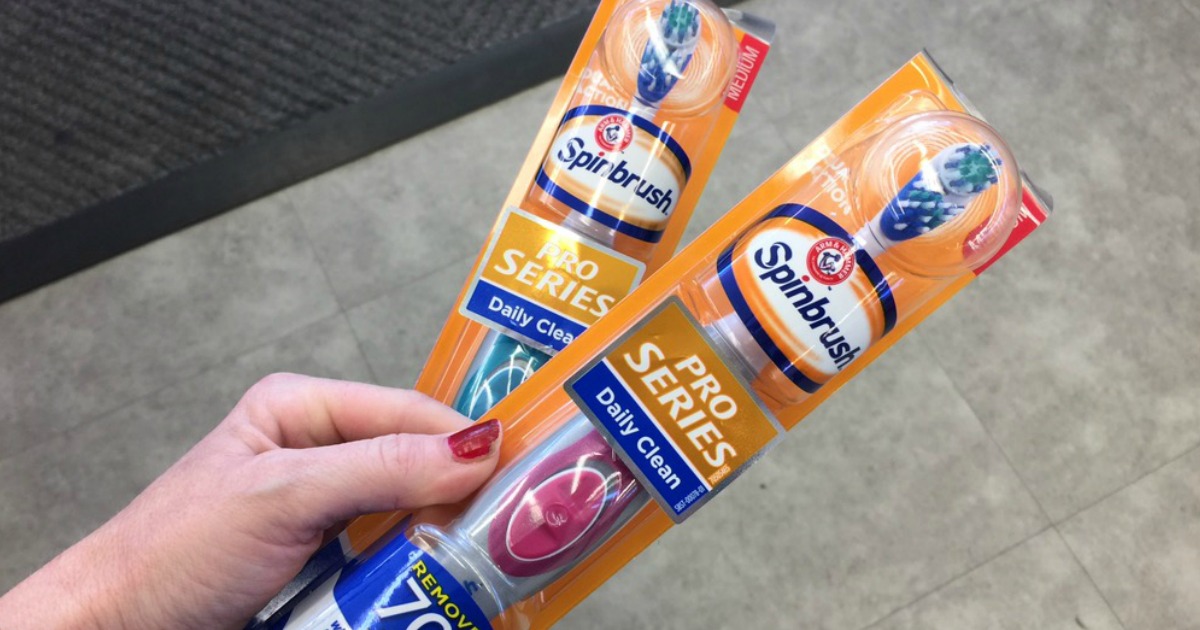 TWO Arm & Hammer Spinbrushes & Colgate Twin Pack Only 8.12 at Target