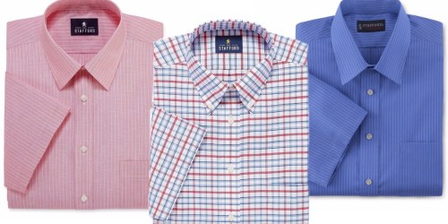 JCPenney: Men’s Stafford Short Sleeve Dress Shirts Only $7 Each (Regularly $36)