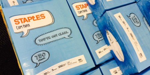 Staples 750-Count Copy Paper Just 49¢ After Easy Rebate (Regularly $9)
