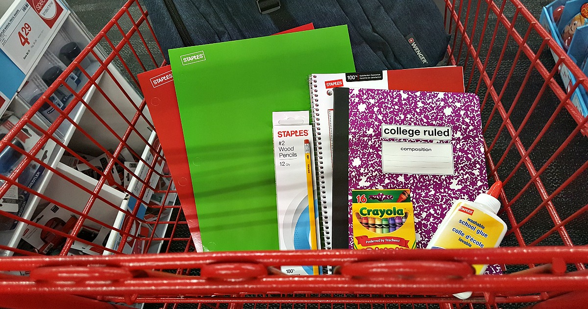 Staples School Supply Deals Starting 7/23 = Notebooks 25¢, School Glue ...