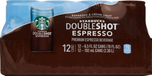 Amazon: Starbucks Doubleshot Espresso 12-Pack Only $11.95 Shipped (Just $1 Per Can)