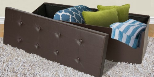 Large Foldable Storage Ottoman ONLY $35.06 Shipped (Great for Small Spaces)