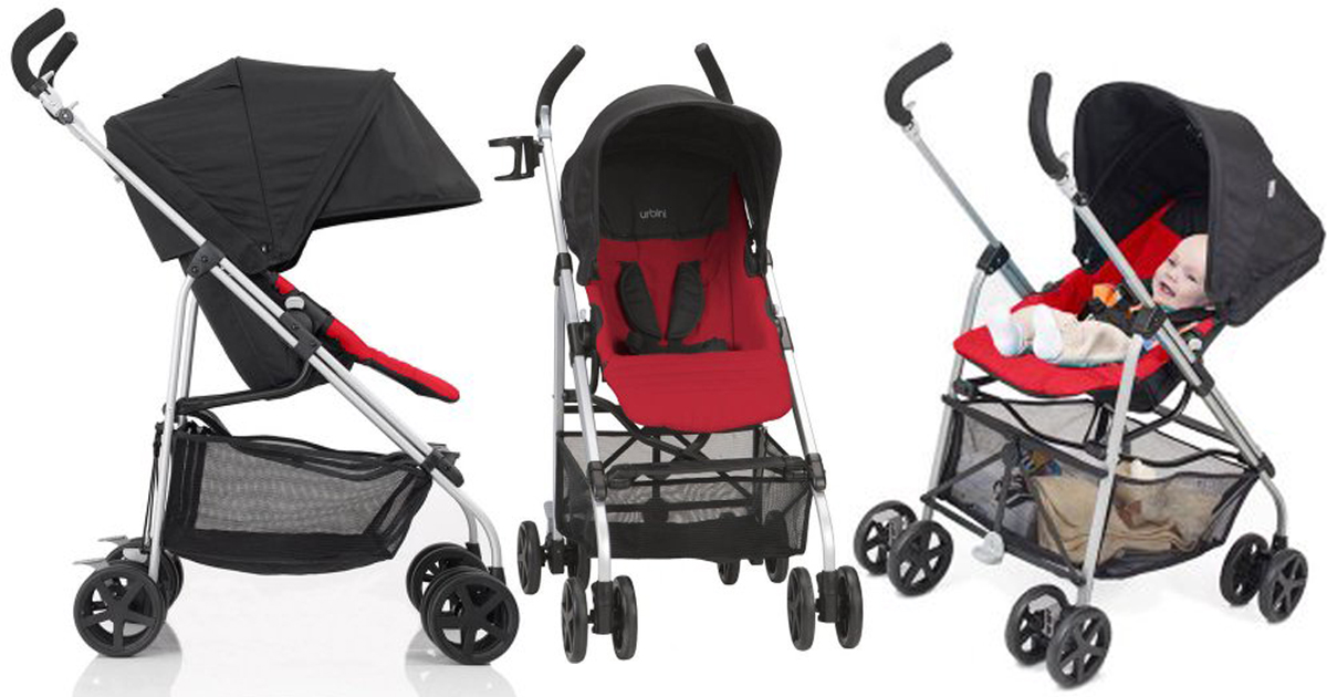 urbini stroller red and black