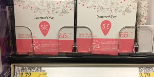 Target: Summer’s Eve Cleansing Cloths Just 46¢ Each (Regularly $1.72)