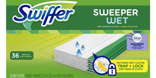 Amazon Prime: Swiffer Sweeper Wet Cloth Refills 36-Count Pack ONLY $7.90 Shipped