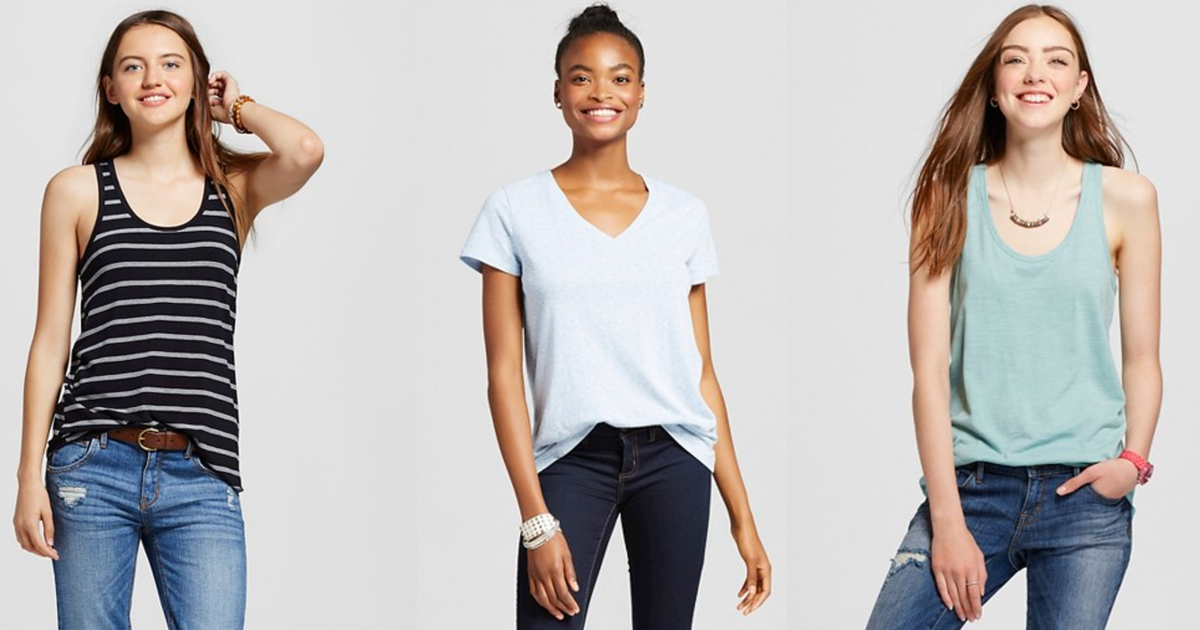  Target  30 Off Women s  Mossimo Apparel Tees Tanks 