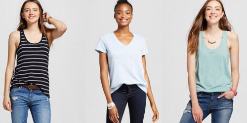 Target: 30% Off Women’s Mossimo Apparel = Tees & Tanks Just $3.50 Each & More