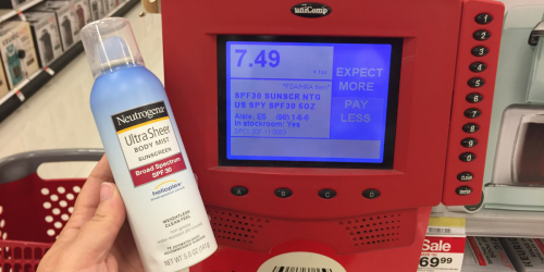 Target Shoppers! Save OVER 50% Off Neutrogena Sun Care = Sunscreen Only $2.99
