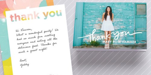 Tiny Prints: Possible 10 Free Thank You Cards + Free Shipping (Check Your Inbox)