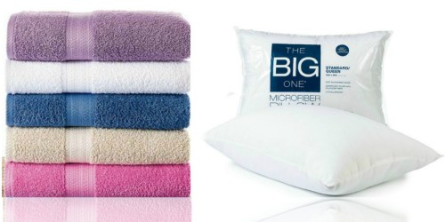 Kohl’s: The Big One Solid Bath Towels & Microfiber Pillows ONLY $2.42 Each (Reg. Up to $11.99)