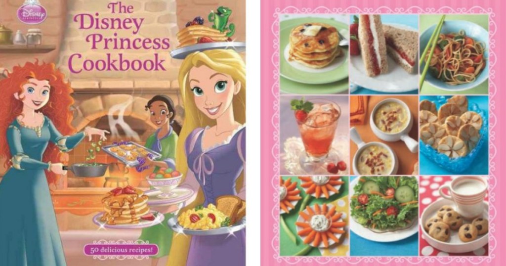 cover and back cover of Disney Princess Cookbook