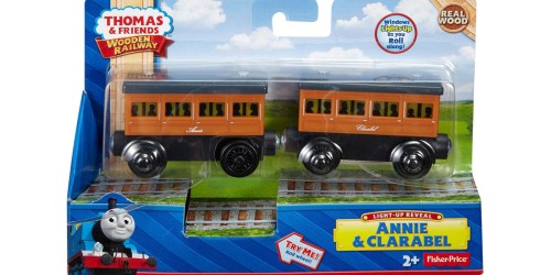 Thomas & Friends Wooden Railway Light-Up Reveal Annie & Clarabel Only $8.51