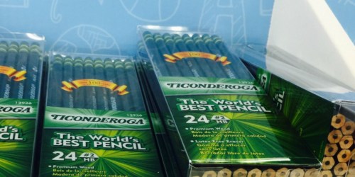 HOT Staples Deals: Ticonderoga Pencils 24-Pack $2.80, BIC Highlighters 5-Pack 25¢ & More