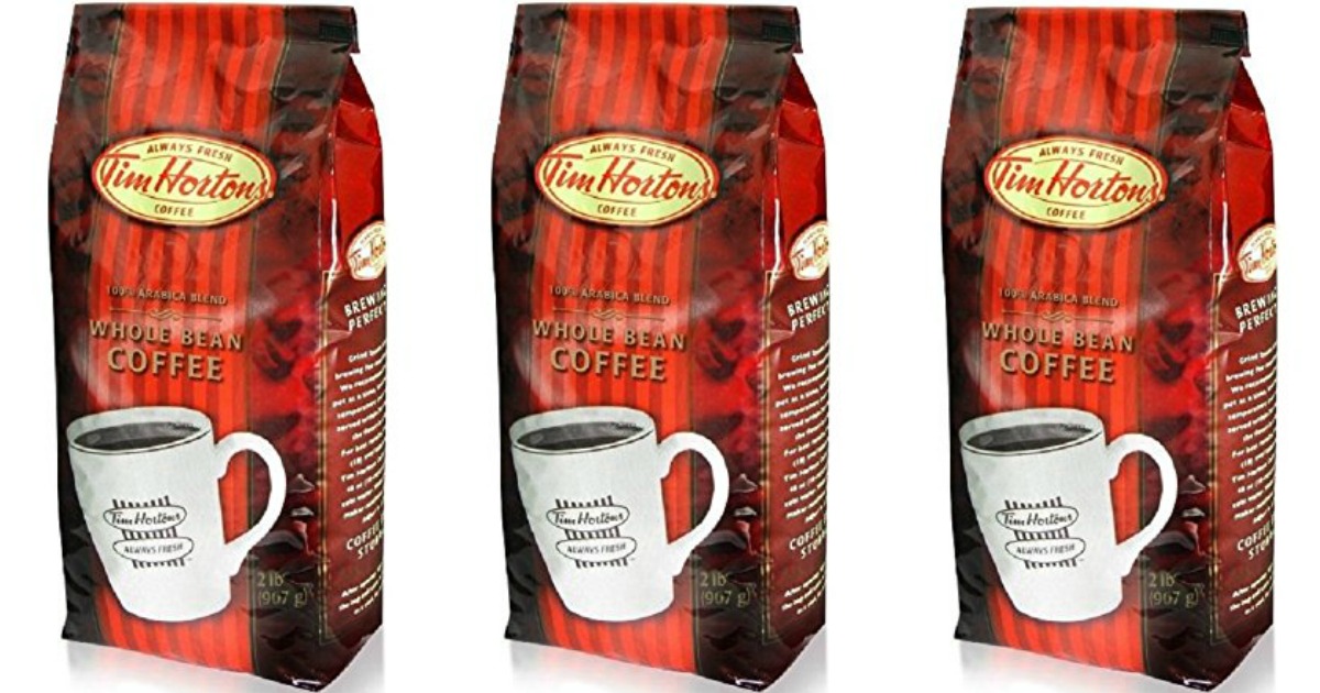 Nice Savings on Tim Horton's Coffee on Amazon (Whole Bean and KCups)