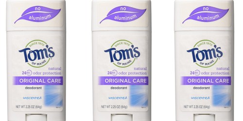 Amazon: Tom’s of Maine Natural Deodorant 6-Pack Only $12.73