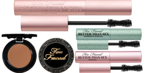 Buy Too Faced Better Than Sex Mascara & Get Free Deluxe Waterproof Mascara + 2 Samples