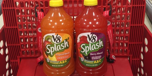 Two New V8 Coupons = Splash 64 Ounce Only $1.29 at Target + More